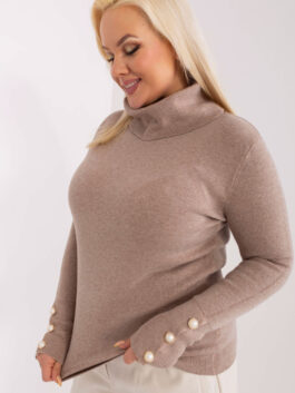 Pull plus size 190082 Factory Price  beige