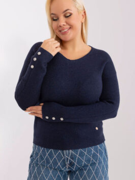 Pull plus size 190088 Factory Price  bleu marine