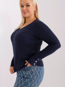 Pull plus size 190088 Factory Price  bleu marine