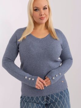 Pull plus size 190091 Factory Price bleu