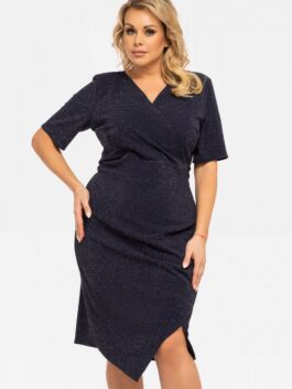 Plus size Robe Ilona 190938 Karko  bleu marine