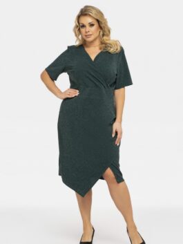 Plus size Robe Ilona 190939 Karko  vert