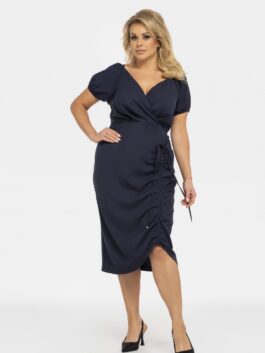 Plus size Robe Inessa 190955 Karko  bleu marine