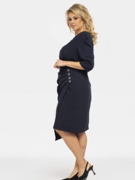 Plus size Robe Alena 190963 Karko  bleu marine