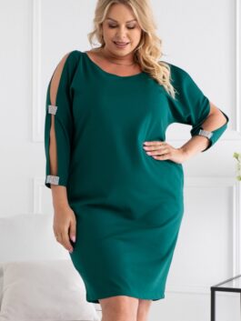 Plus size Robe Martina 191382 Karko  vert