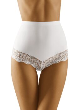 Culotte gainante dentelle Wolbar blanche