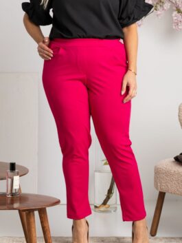 Pantalon taille plus 169226 Karko  rose