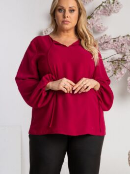 Chemisier grande taille 169689 Karko bordeaux