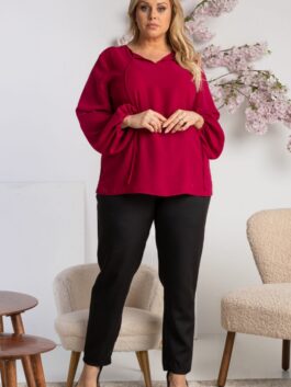 Chemisier grande taille 169689 Karko bordeaux