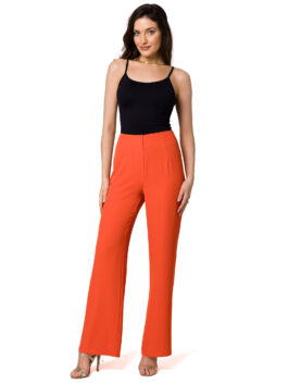 Pantalon femme confortable et élégant, orange –  Makover