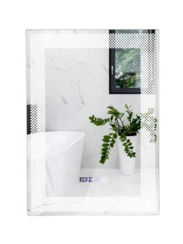 Miroir mural salle de bain avec LED et interrupteur tactile